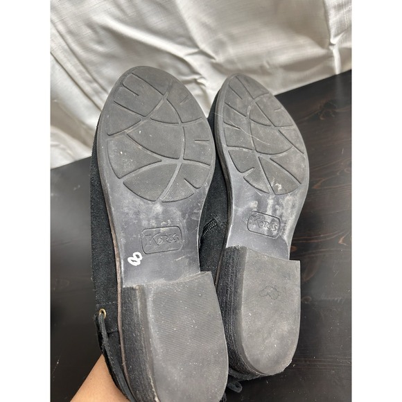 Korks Women's US 9.5 M Black Suede Leather LYDNEY Shootie Ankle Boots - Picture 6 of 6